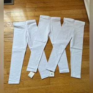 The Children's Place White Girls' Cotton Leggings - 3 Pack Brand New 5T